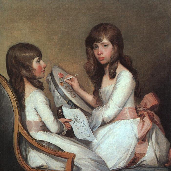 Gilbert Charles Stuart Miss Dick and her cousin Miss Forster Germany oil painting art